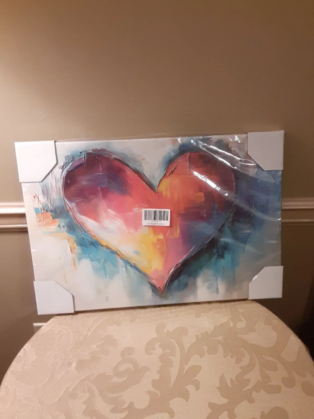 Contemporary Heart Canvas Wall Art